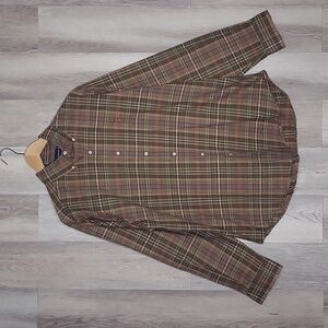 Ralph Lauren Mens 16L‎ Classic Fit Plaid Button Down Long Sleeve Dress Shirt